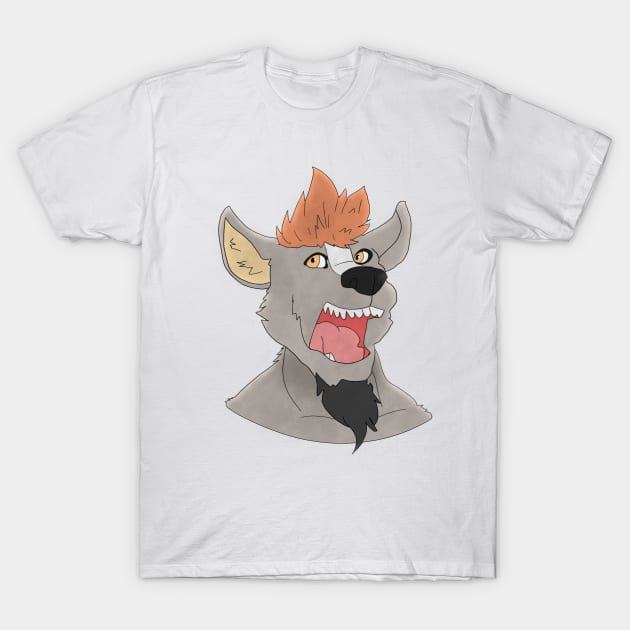 Anthro wolf face T-Shirt by Veleno